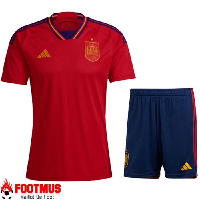 Site Ensemble Maillot Espagne Domicile Short Coupe Du Monde 2022