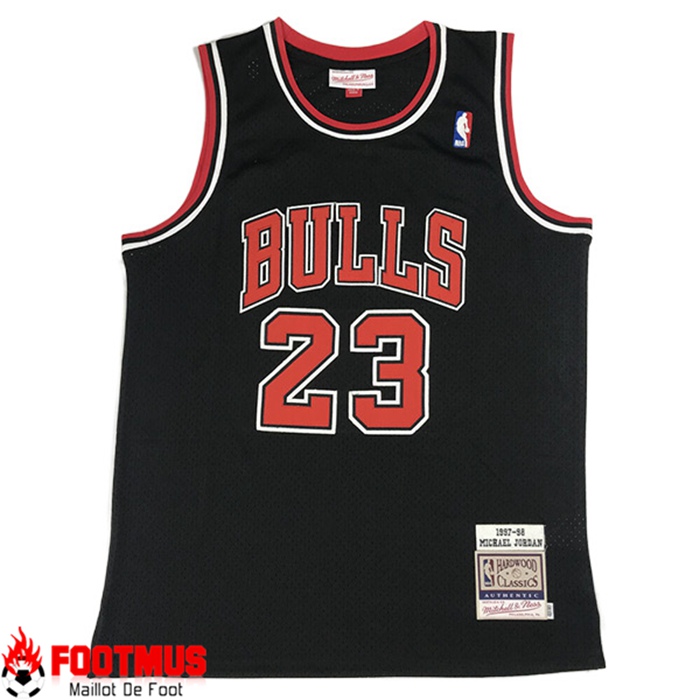 Plus Beau Maillot Chicago Bulls Jordan Noir Pas Cher