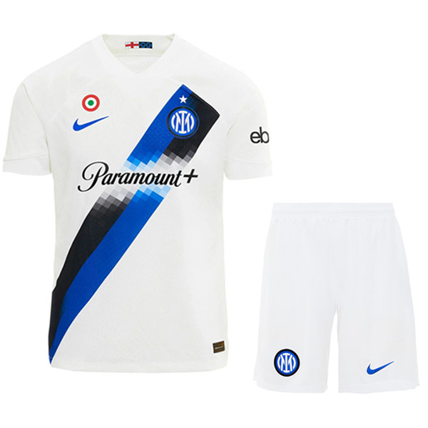 Floquer Ensemble Maillot Inter Milan Exterieur Short 2023 2024 Pas Chere