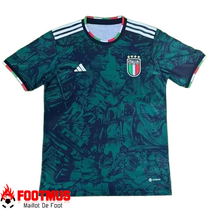 Creation Maillot Equipe Foot Italie Vert 2023/2024 Moins Cher