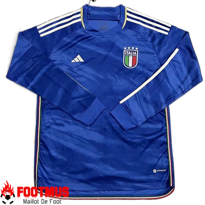 Achat Maillot Equipe Foot Italie Manche Longue Domicile 20232024 Pas Chere