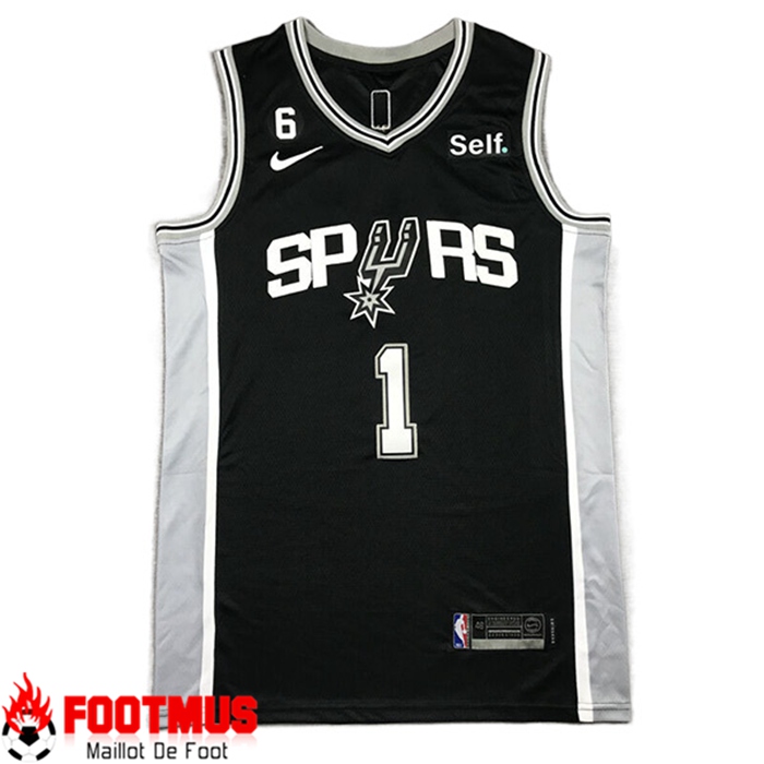 Photo Maillot NBA San Antonio Spurs 2022 2024 2025 Pas Chere