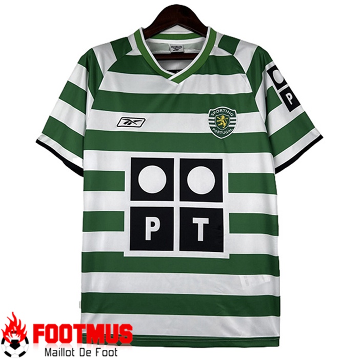 Site Maillot Foot Sporting Lisbon Retro 2024 2025 2025 Pas Chere